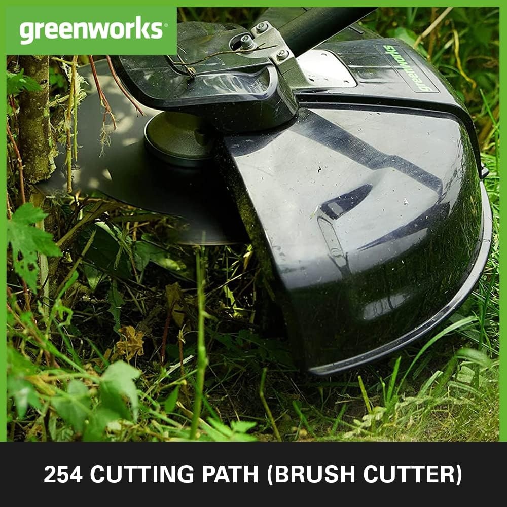 Greenworks 40V Accu Bosmaaier en Grastrimmer - 40 cm - Inclusief 2 Accu's en Lader - Groen