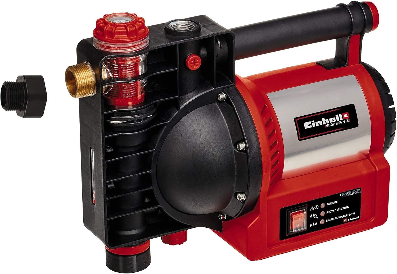 Einhell GE-GP 1246 N FS Tuinpomp - 1200 W - 4600 l/u - Rood/Zwart