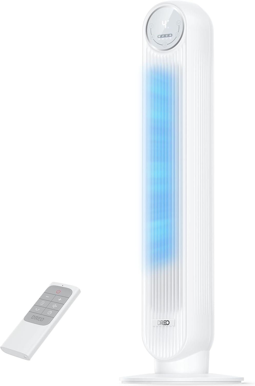 DREO Nomad One Tower Fan - Stille 36 inch Ventilator met Afstandsbediening - Zwart
