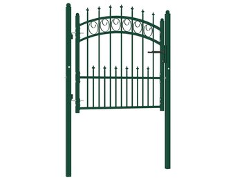 vidaXL Hekpoort EMMEN met stalen pinnen 104x97 cm groen