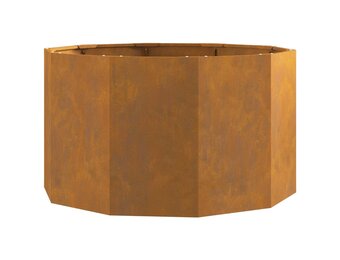 vidaXL Plantenbak Roestig 90 x 90 x 50 cm weervast staal