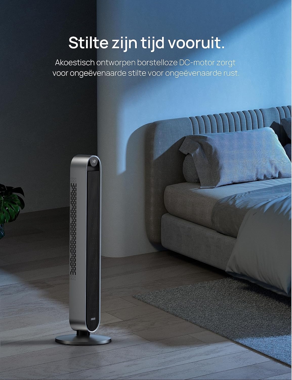 Dreo Torenventilator met Afstandsbediening van 106 cm, 1-12 uur Timer, 36W Stille Staande Ventilator met Oscillatie 120 Graden, 12 Snelheden, 4 Modi, Mobiele Ventilator voor Huis Bureau