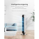 Dreo Torenventilator met Afstandsbediening van 106 cm, 1-12 uur Timer, 36W Stille Staande Ventilator met Oscillatie 120 Graden, 12 Snelheden, 4 Modi, Mobiele Ventilator voor Huis Bureau