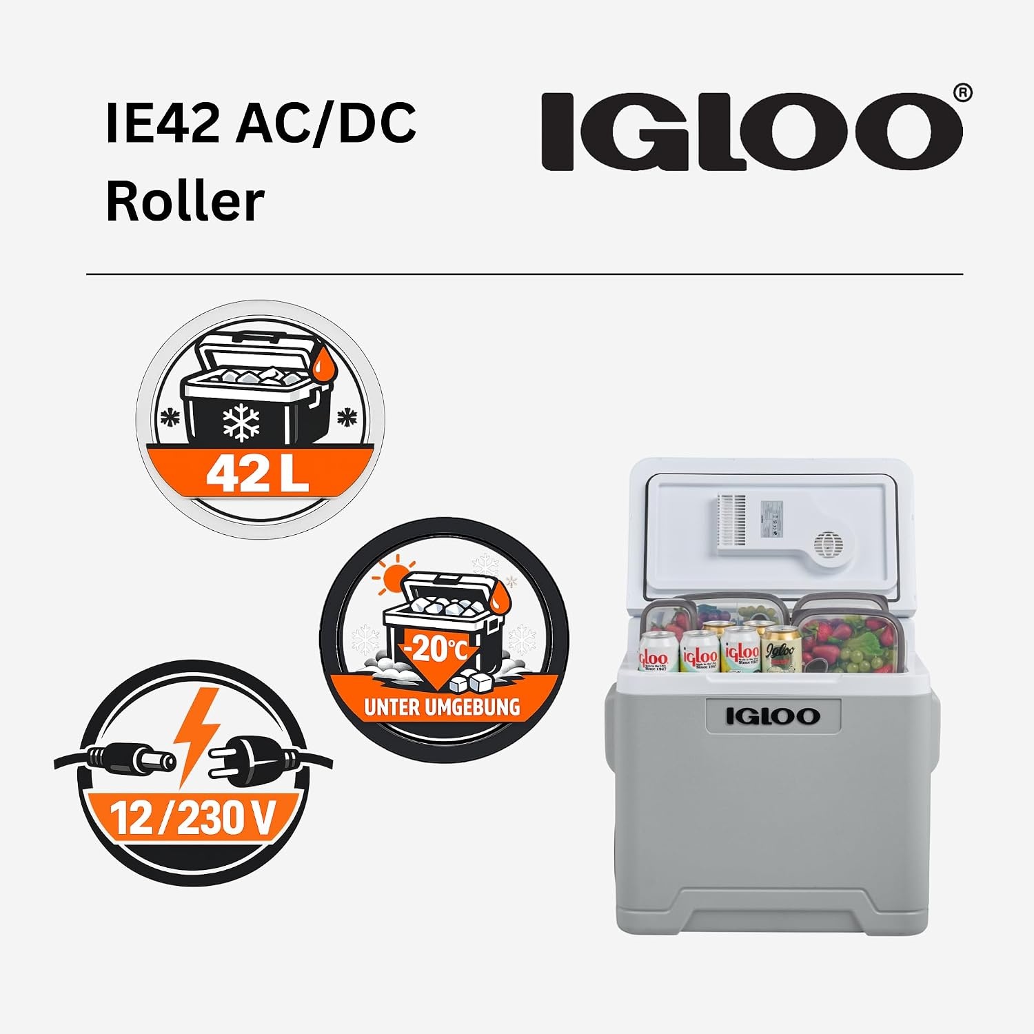 Elektrische Koelbox 42L - Auto, Camper, Camping | 12V/230V | 34% Korting