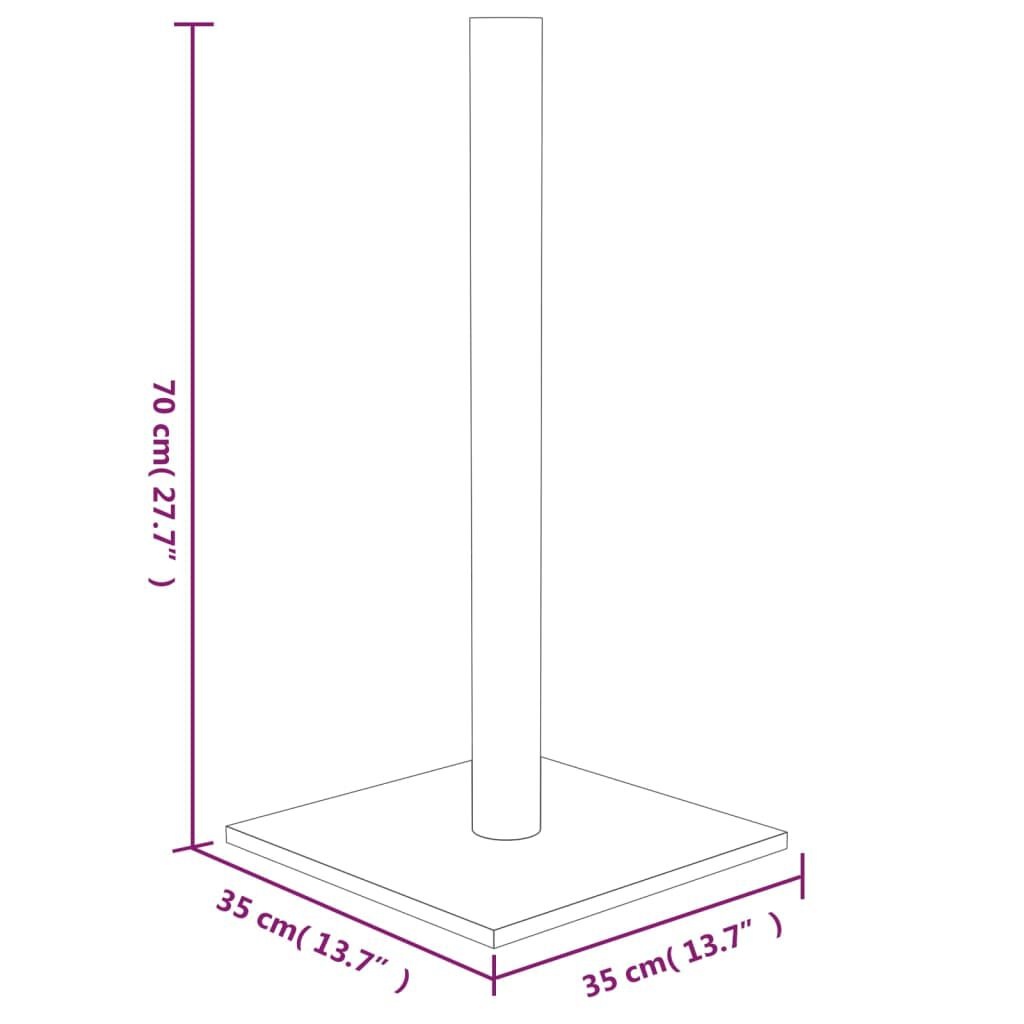 Krabpaal voor Katten 35x35x70 cm Donkergrijs - 31% Korting