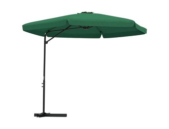 Groene parasol 300 cm met stalen paal - 34% korting