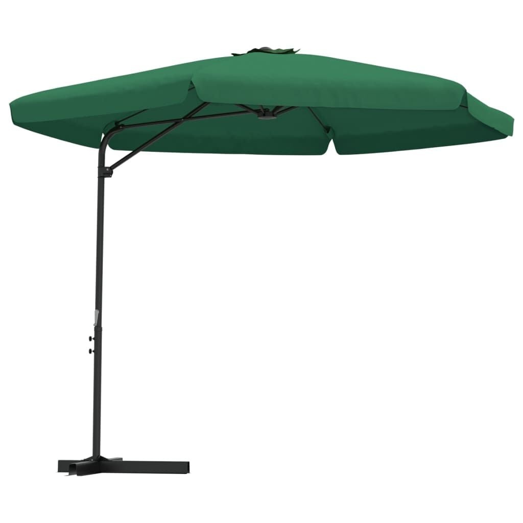 Groene parasol 300 cm met stalen paal - 34% korting