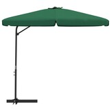 Groene parasol 300 cm met stalen paal - 34% korting
