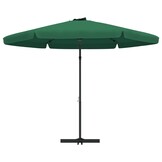 Groene parasol 300 cm met stalen paal - 34% korting