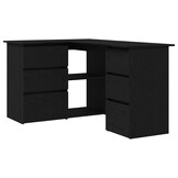 Bureau met Lade Zwart Eiken 60% Korting
