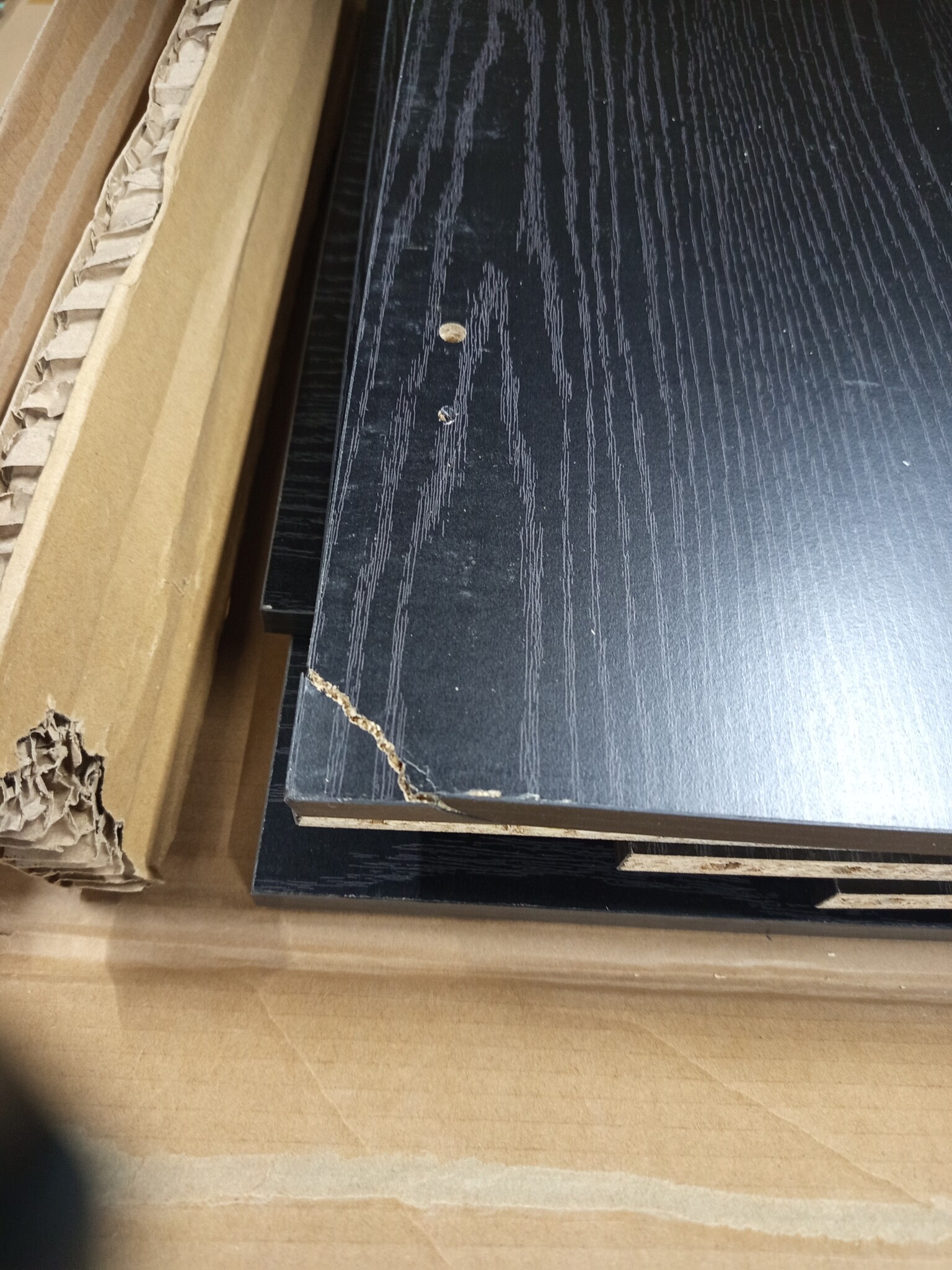 Bureau met Lade Zwart Eiken 60% Korting