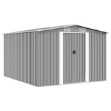 vidaXL Tuinschuur Metaal Grijs 257x298x178 cm - 35% Korting