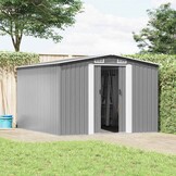 vidaXL Tuinschuur Metaal Grijs 257x298x178 cm - 35% Korting