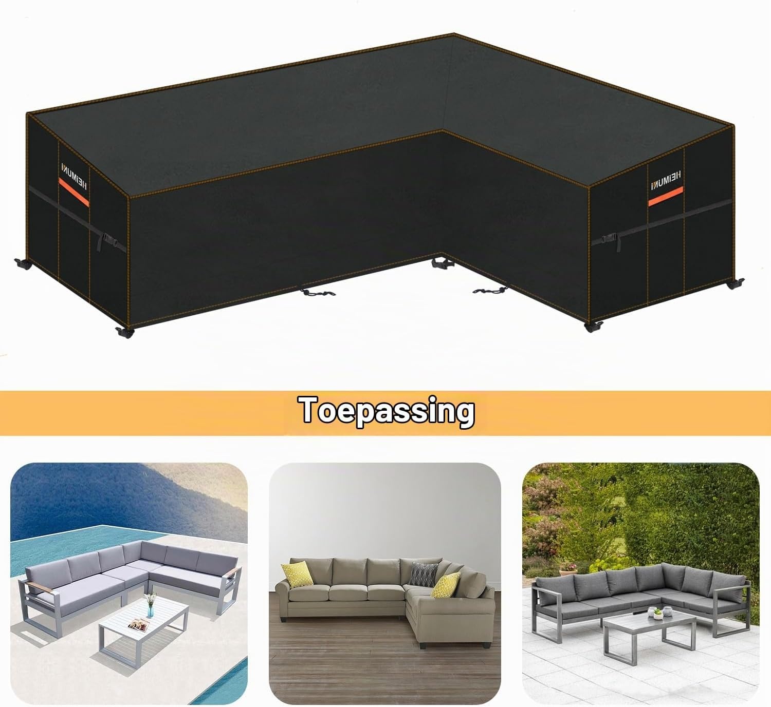 Waterdichte L-Hoes voor Loungebank - 33% Korting