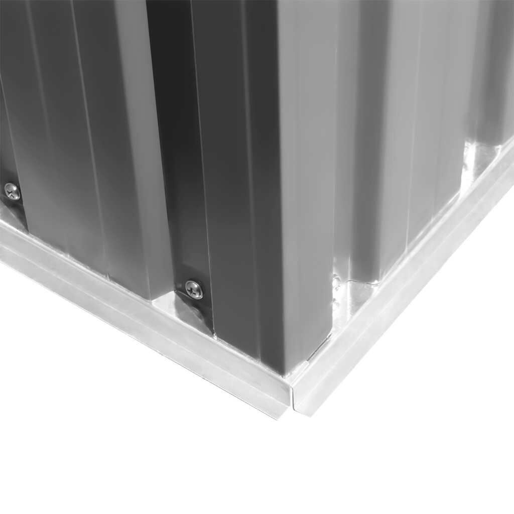 vidaXL Tuinschuur Metaal Grijs 257x298x178 cm - 35% Korting