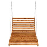 Houten Schommelbed met Teakafwerking 115x147 cm - 47% Korting