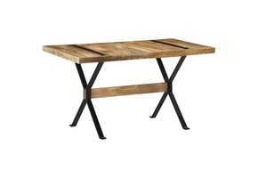 Eettafel Ruw Mangohout 140x70cm - 63% Korting
