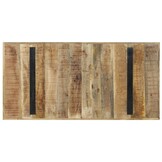 Eettafel Mangohout & Staal 140x70cm - 59% Korting