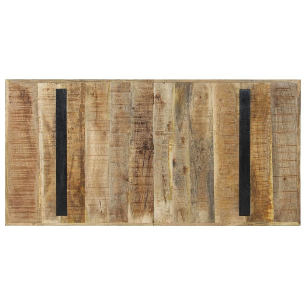 Eettafel Mangohout & Staal 140x70cm - 59% Korting