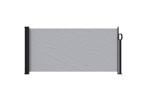 Uittrekbaar Zijscherm 100x300cm Polyester Grijs - 34% Korting