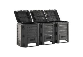 Compostbak 1200 L Zwart - Bespaar 41%
