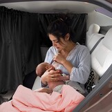 Set van 3 scheidingsgordijnen voor de auto, zonwering, scheidingsgordijn, voor reizen, privacy, gordijn, afneembare inkijkbescherming, auto voor alle autozonneklep, reizen, camping, nap slapen