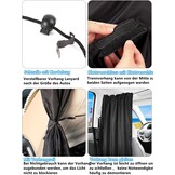 Set van 3 scheidingsgordijnen voor de auto, zonwering, scheidingsgordijn, voor reizen, privacy, gordijn, afneembare inkijkbescherming, auto voor alle autozonneklep, reizen, camping, nap slapen