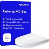 Duravit Univavo WC-zitting D-vorm - 432 x 374 mm - Softclose - Wit
