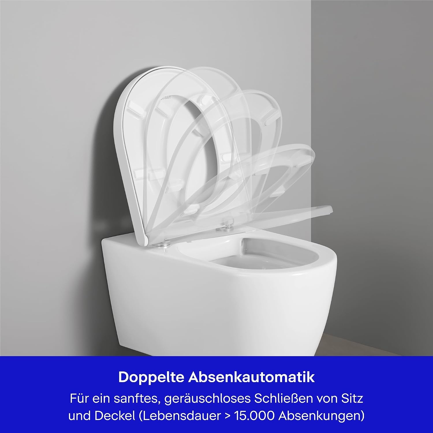 Duravit Univavo WC-zitting D-vorm - 432 x 374 mm - Softclose - Wit