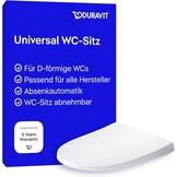 Duravit Univavo WC-zitting D-vorm - 432 x 374 mm - Softclose - Wit