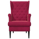 vidaXL Fauteuil Wijnrood Fluweel