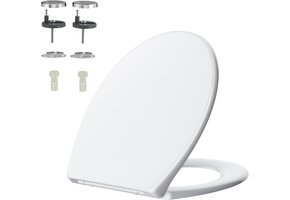 Universele O-vormige Toiletbril met Softclose & Nano Glaze Coating - 37% Korting