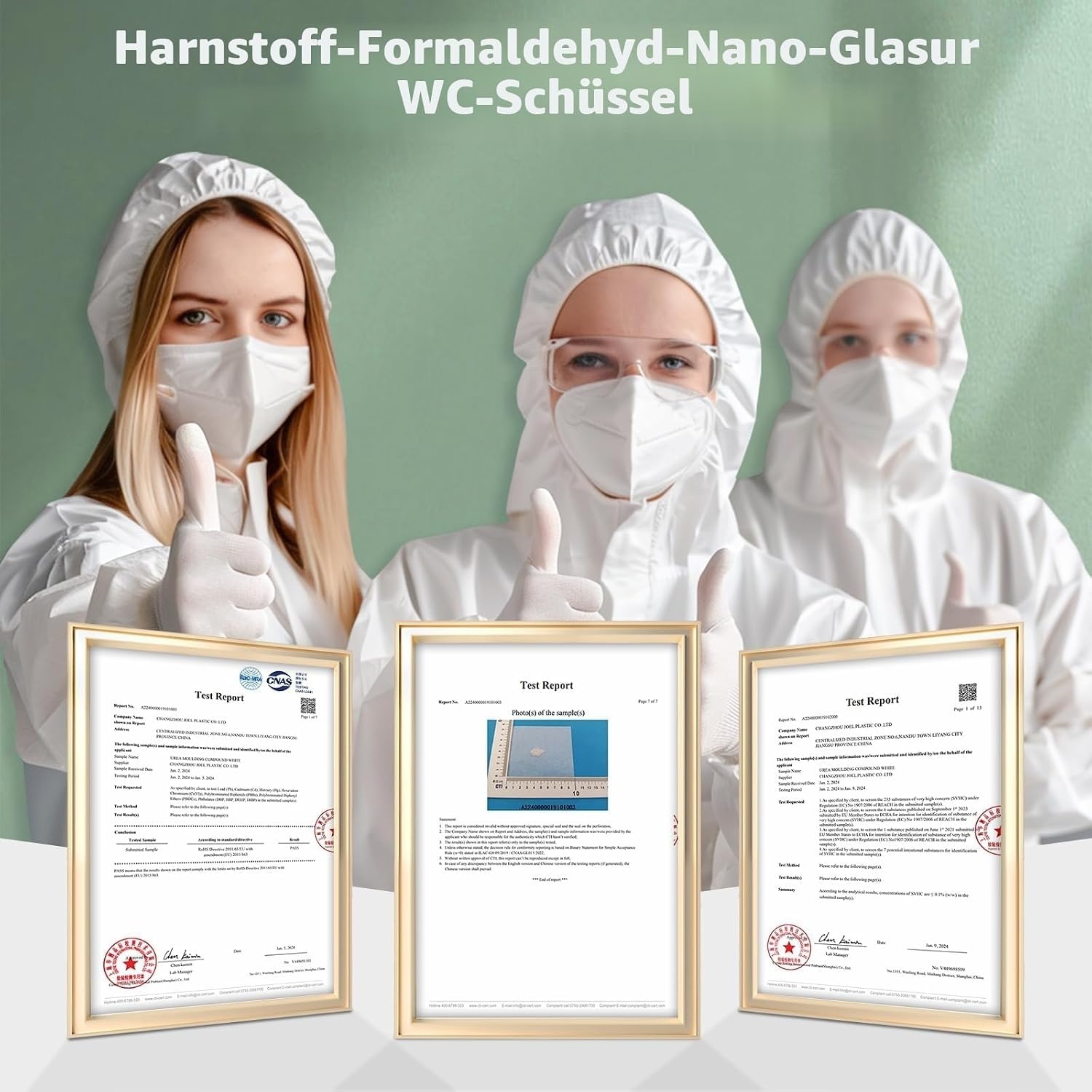 Rainsworth Nano Glaze Toiletdeksel, Urea Formaldehyde toiletbril met softclosemechanisme, ergonomisch ontworpen antibacteriële wc-deksel, universele wc-bril
