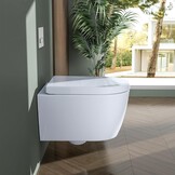 Rainsworth Nano Glaze Toiletdeksel, Urea Formaldehyde toiletbril met softclosemechanisme, ergonomisch ontworpen antibacteriële wc-deksel, universele wc-bril