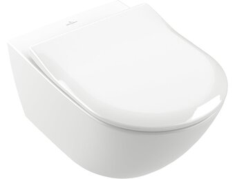 Villeroy & Boch Subway 2.0 SlimSeat closetzitting, D-vorm – Wit Alpin