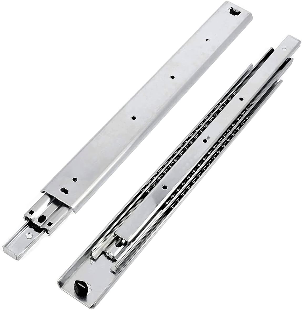 Ladegeleiders telescopische rail zijmontage 700 mm 80 kg industrieel gebruik - Maat 700mm