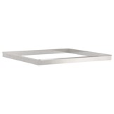 vidaXL Slakkenhekken 20 st 100 x 3,5 x 25 cm Roestvrij staal Zilver