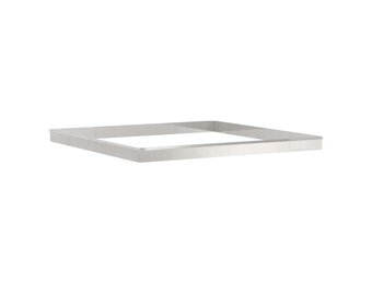 vidaXL Slakkenhekken 20 st 100 x 3,5 x 25 cm Roestvrij staal Zilver