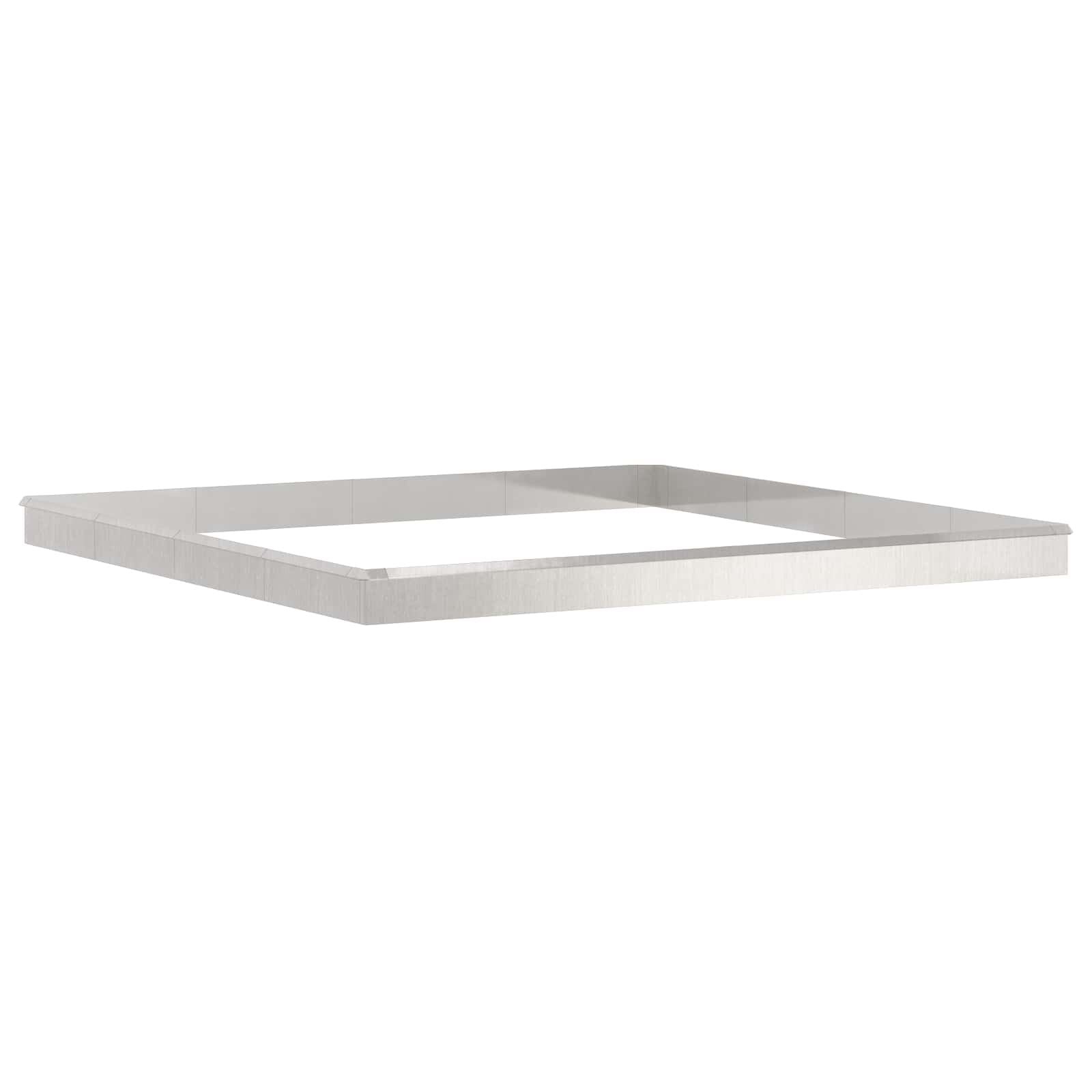 vidaXL Slakkenhekken 20 st 100 x 3,5 x 25 cm Roestvrij staal Zilver