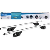 FISCHER 18096 Aluminium raildrager Topline L, afsluitbaar, voor fietsendrager, dakkoffer, skihouder, lengte: 1,20 m - Maat L (Lengte: 1,20 m)