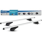 FISCHER 18096 Aluminium raildrager Topline L, afsluitbaar, voor fietsendrager, dakkoffer, skihouder, lengte: 1,20 m - Maat L (Lengte: 1,20 m)