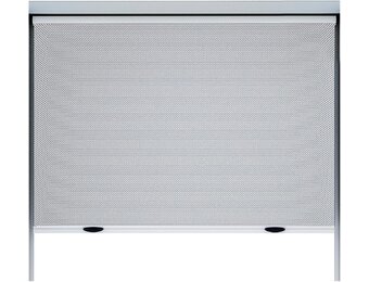 Amig - Set van 2 vaste messing scharnieren met afdekkapje - 50 x 40 mm - Model 1003 - Gepolijste lakafwerking - Rechte rand - Gelamineerd profiel - Eenvoudige installatie en gebruik - Doe-het-zelf - Maat 100 x 100 cm