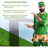 Oprolbaar Raamhor 100x100 cm Wit Aluminium - 33% Korting!