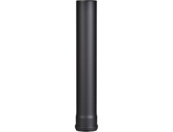 FIREFIX R80/5 pelletkachelbuis van 1,2 mm dik staal met een diameter van 80 mm, voor pelletkachels en pellethaarden, Senotherm, zwart, 500 mm lang