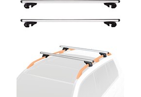 Dakdragers 142cm Aluminium Zwart/Zilver - 34% Korting