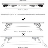 Dakdragers 142 cm Aluminium - 40% Korting