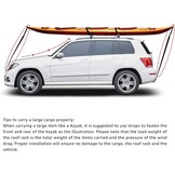 Amazon Basics Dakdragerset 142 cm zwart/zilver voor auto's met open dakrails