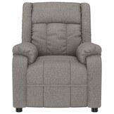 vidaXL Massagestoel stof taupe