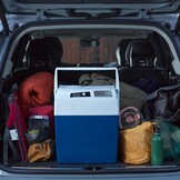 MOBICOOL ME27 elektrische koelbox 26L – 12V en 230V – Draagbare camping koelbox voor auto, vrachtwagen en outdoor gebruik – Betrouwbare koelprestaties onderweg – Blauw