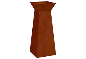 Plantenbak VidaXL Pilaar Roestkleurig Staal - 40x40x100 cm | 34% Korting